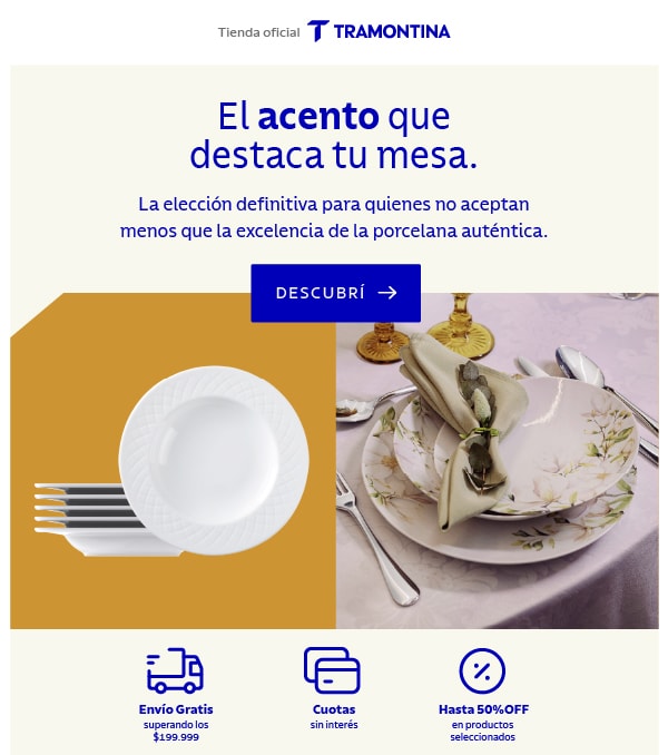 Porcelana, el aceto que destaca tu mesa